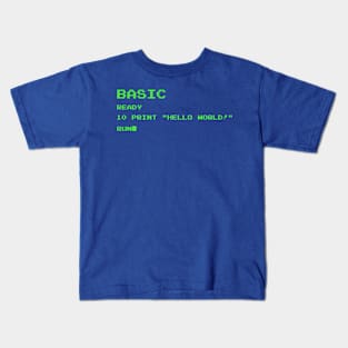 BASIC "Hello World!" Kids T-Shirt